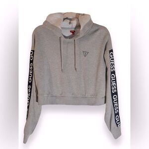 GUESS | Cropped Gray Hoodie | NWOT (L) 💎